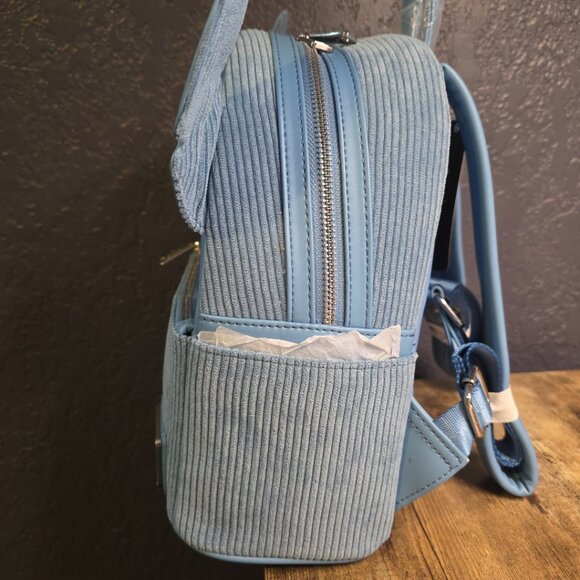 Loungefly Disney Lilo & Stitch Figural Stitch Corduroy Mini Backpack - NEW main image 7